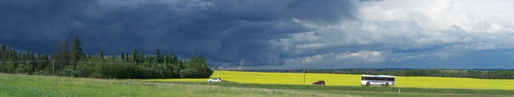 Northern Express summer storm On the highway...